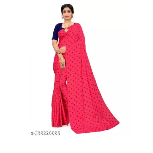 Mor Pigment Pink Saree